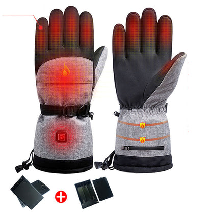 Outdoor cold and warm three-speed thermostat gloves