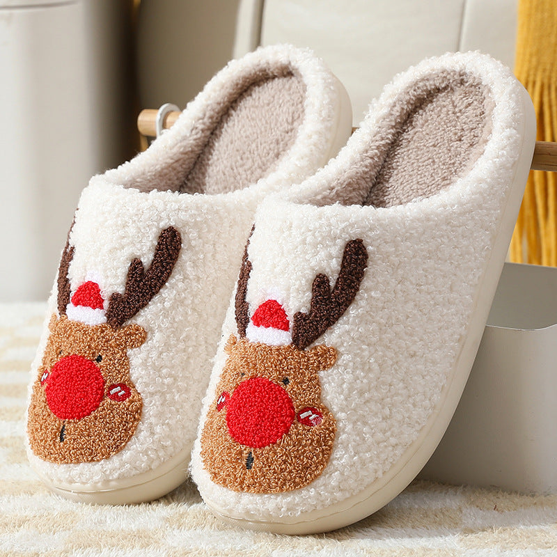 Winter Home Slippers Cozy Elk (Christmas Edition)