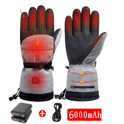 Outdoor cold and warm three-speed thermostat gloves
